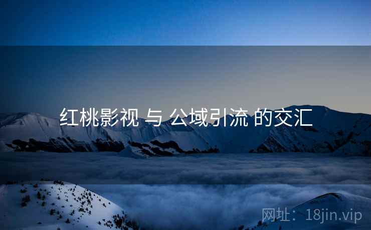 红桃影视 与 公域引流 的交汇