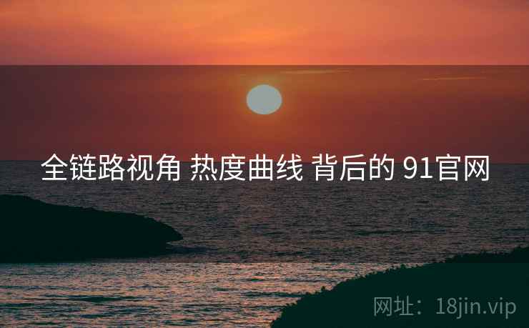 全链路视角 热度曲线 背后的 91官网